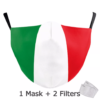 Stoffmasken Italienische Flagge