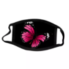 Stoffmasken roter pink Schmetterling