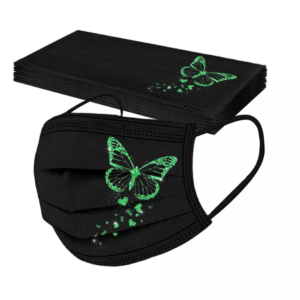 Schutzmasken green butterfly