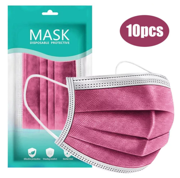 Einwegmasken magenta